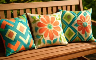Refresh your patio with fabric paint outdoor cushions: a quick DIY color makeover