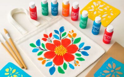 Brighten fabrics with a fabric paint kit for vibrant, lasting designs